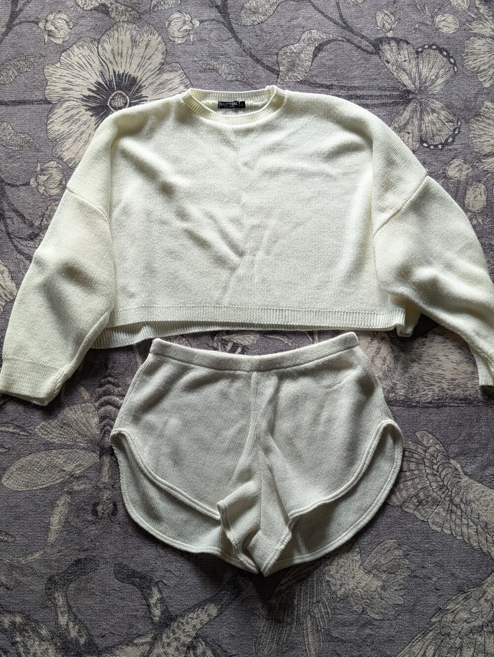 White Knit Sweater Set